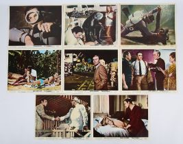 James Bond Thunderball (1965) Set of 8 Front of House cards, 10 x 8 inches (8).