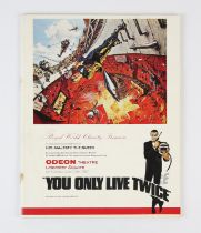 James Bond You Only Live Twice (1967) Royal World Charity Premiere brochure from Odeon Theatre