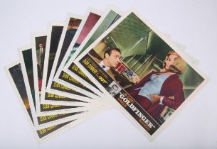 James Bond Goldfinger (1964) Set of 8 US Lobby cards, starring Sean Connery, flat,