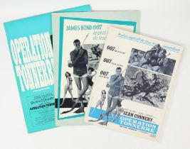 James Bond Thunderball (1965) French press information, synopsis, and other items.