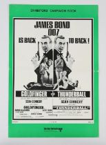 James Bond Goldfinger / Thunderball (1960's) Double Bill Exhibitors' Campaign Book, 25 x 37 cm.