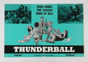 James Bond Thunderball (1965) UK Exhibitors' campaign book, 30 x 46 cm.