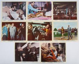 James Bond Goldfinger (1964) Set of 8 Front of House cards, 10 x 8 inches (8).