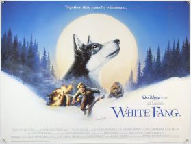 White Fang (1991) British Quad film poster, signed by Brian Bysouth, rolled, 30 x 40 inches and a