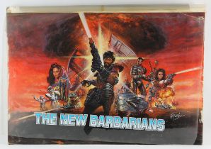 The New Barbarians (1983) Original artwork by British designer and artist Brian Bysouth,