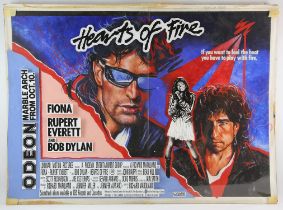 Hearts of Fire (1987) Original final artwork for the British Quad by and unknown artist,