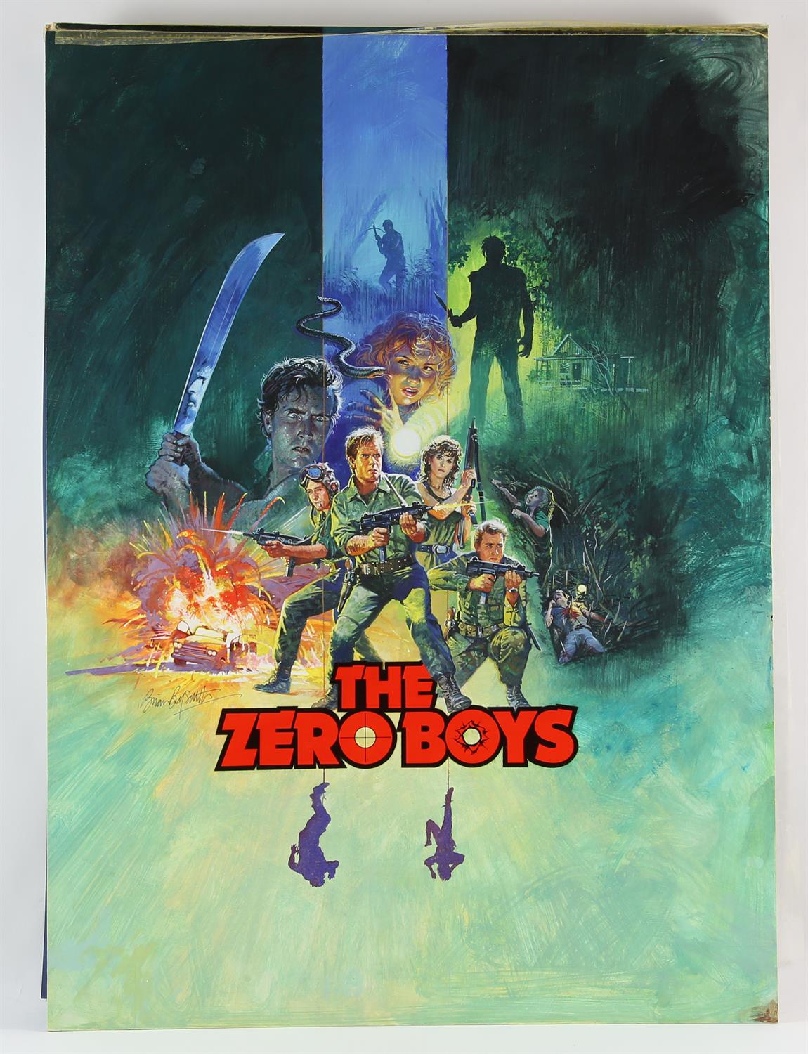 The Zero Boys (1986) Original artwork by British designer and artist Brian Bysouth,