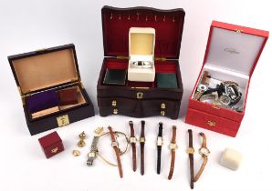 Selection of wristwatches comprising seven gentlemen's wristwatches including Citizen,