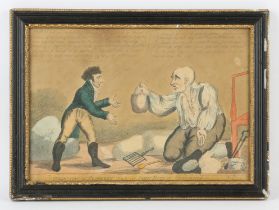 Attributed to Charles Williams,'Collecting the property tax or John Bull all Obedience',