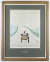 § Laurence Stephen Lowry (British 1887-1976), The Cart, colour print, signed in pencil lower right,