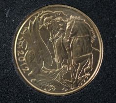 A gold proof full sovereign 2012, distinguished by a diamond insert for the Queen’s jubilee,