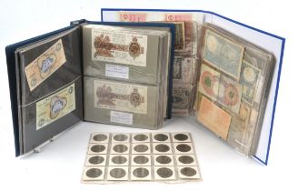 A large and varied collection of Bank of England and regional British bank notes,