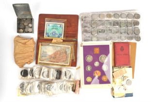 AMENDED DESCRIPTION:- no wallet or driving licence in lot A collection of coins mostly as taken