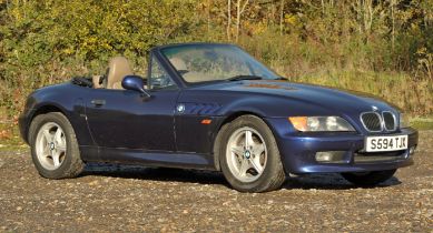 1998 BMW Z3 1.9 Convertible. Registration number: S594 TJX. Petrol. Mileage: 118,200.