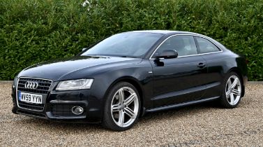 2009 Audi S5 S-Line Special Edition 2.7 TDi Coupe. Black coachwork. Full S-Line Special Edition