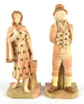 Royal Worcester, two blush ivory figures from the Countries of the World series, modelled by James