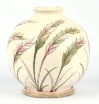 William Moorcroft (British, 1872 - 1945) for Moorcroft Waving Corn design large ovoid vase with