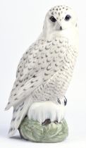 Royal Copenhagen Snowy owl, model number 1829, printed marks to base, 41cm high