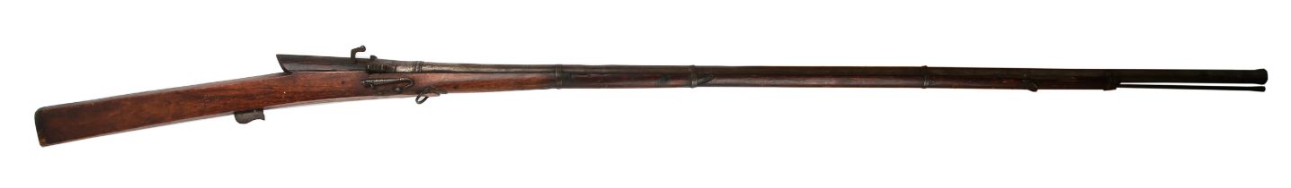 Late 18th/early 19th century Indian toradar matchlock musket 189cm overall length