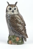 Royal Copenhagen Long Earred owl, model number 1331, printed marks to base, 36cm high