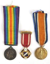 WWI Great War and Victory Medal to 1287 S.B. A. Rayworth boy RNR, together with a temperance