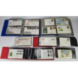 Collection of Great Britain first day covers (FDCs) in 4 albums both pre and post decimal issues.