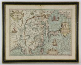 The Gerardi Mercatoris [1512-1594] and Jodocus Hondius [1563-1612] map of China; with verso text of