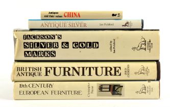 Art Reference Books including Jackson's Silver & Gold Marks, 19th Century European Furniture by