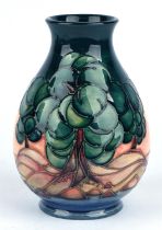 Sally Tuffin (British, b 1938) for Moorcroft, baluster shaped vase in Mamoura design. Height 19cm.