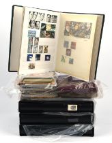 Three excellent condition Lindner hingeless albums complete with slipcases containing a collection