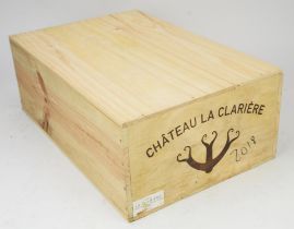 Bordeaux wines, Chateau La Clariere 2018, (12 bottles) Note: This wine has been supplied by