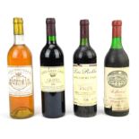 Mixed quantity of European wines, to include Chateau Doisy Vedrines, Sauternes 1977,