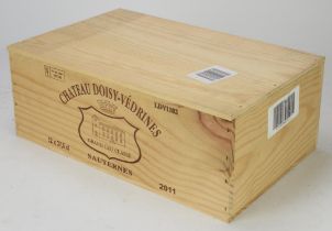 Sauternes wine, Chateau Doisy-Vedrines 2011 (12 half bottles) Note: This wine has been supplied by