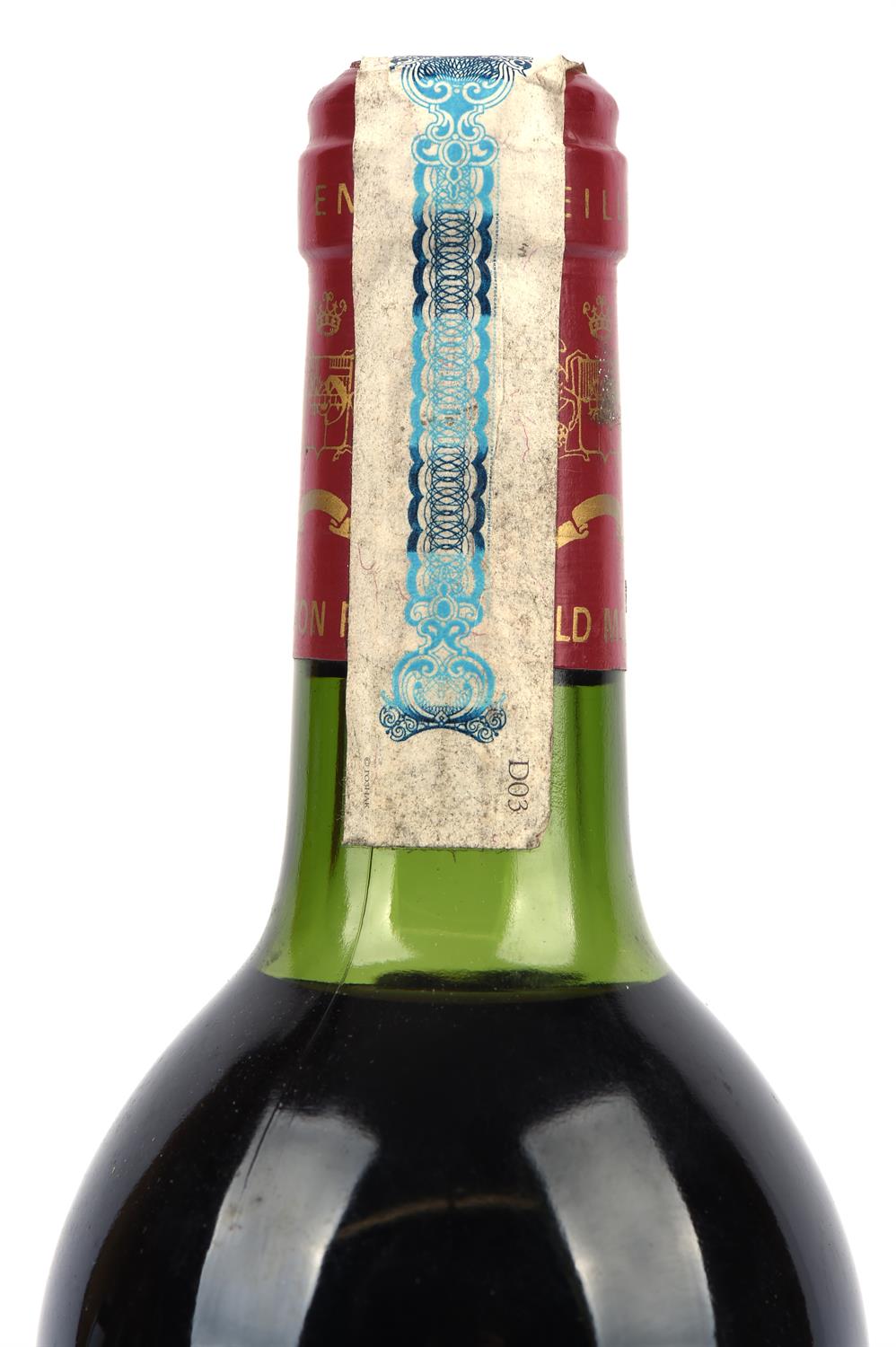 Bordeaux wine, Chateau Mouton Rothschild 1982, label design by John Huston, one bottle, - Image 4 of 4