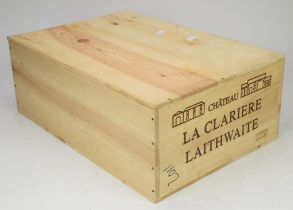 Bordeaux wines, Chateau La Clariere 2011, (12 bottles) Note: This wine has been supplied by