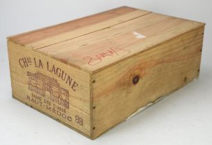 Bordeaux wine, Chateau La Lagune 1988 (12 bottles) Note: This wine has been supplied by recognised