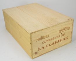 Bordeaux wines, Chateau La Clariere 2015, (12 bottles) Note: This wine has been supplied by