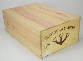 Bordeaux wines, Chateau La Clariere 2020, (12 bottles) Note: This wine has been supplied by