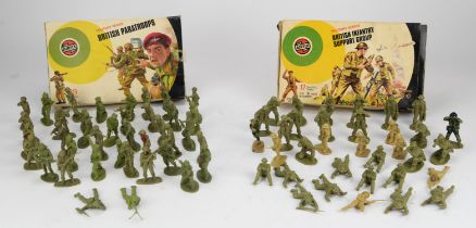 Airfix Military Series, Japanese Infantry, American Infantry, British Paratroops, two boxes,