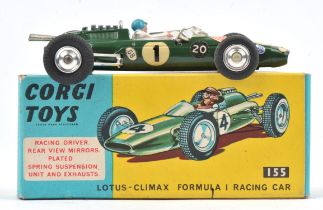 Corgi Toys - Lotus - Climax Formula 1 Racing Car 155 Die-Cast scale model, boxed.