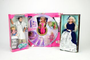 Seven boxed Barbie Dolls to include Olympic Skater Barbie, Chrisie, Eatin' Fun Kelly,