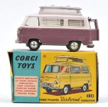 Corgi Toys - Ford Thames 'Airborne' caravan 420 Die-Cast scale model, boxed. Charity lot: This lot