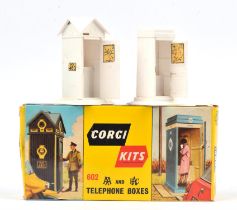 Corgi Kits - AA and RAC Telephone Boxes 602, boxed. Charity lot: This lot is being sold on behalf