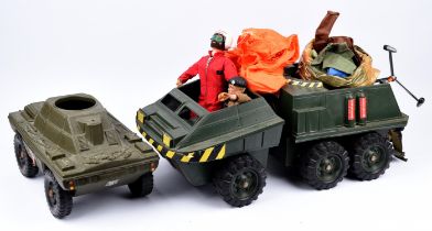 Action Man / Strike Force. A collection including a Strike Force Tank (lacking turret).
