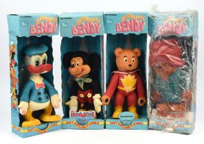 A large collection of 'Bendy Toys'. To include a boxed Superted, a boxed Micky, a boxed Roland Rat,