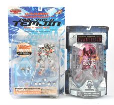 Anime action figures (x2) Includes: Neon Genesis Evangelion Eva 02. Art Asylum - Kaiyodo,