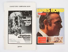 James Bond: Diamonds Are Forever (1971) – Exhibitor’s Campaign Book (no cuts) 10 x 14 inches;