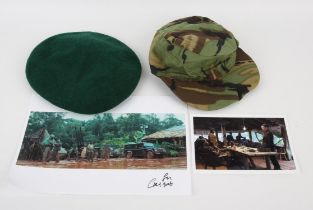 James Bond - Casino Royale Green Beret and Jungle Hat film props, With COA from the original film