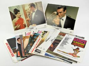 James Bond - Dr. No 1980s lobby cards, Diamonds are Forever Italian lobby cards, and other 007