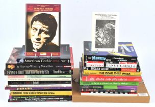 Horror, Monsters and related: a group of 20+ mostly first edition hardback and soft cover books,